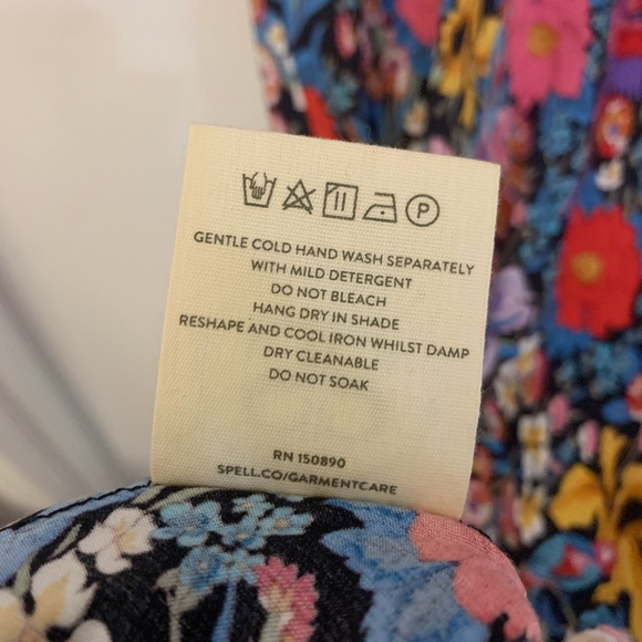 NWT Spell Last Drinks Midi Dress Sz XS - Picture 10 of 12